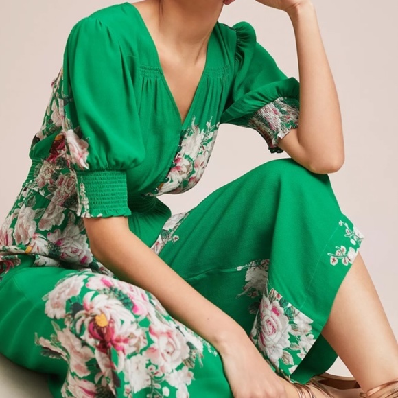 Tracy Reese Anthropologie Longwood Floral Jumpsuit - Picture 3 of 11